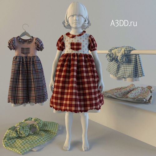 Baby dress 3D model