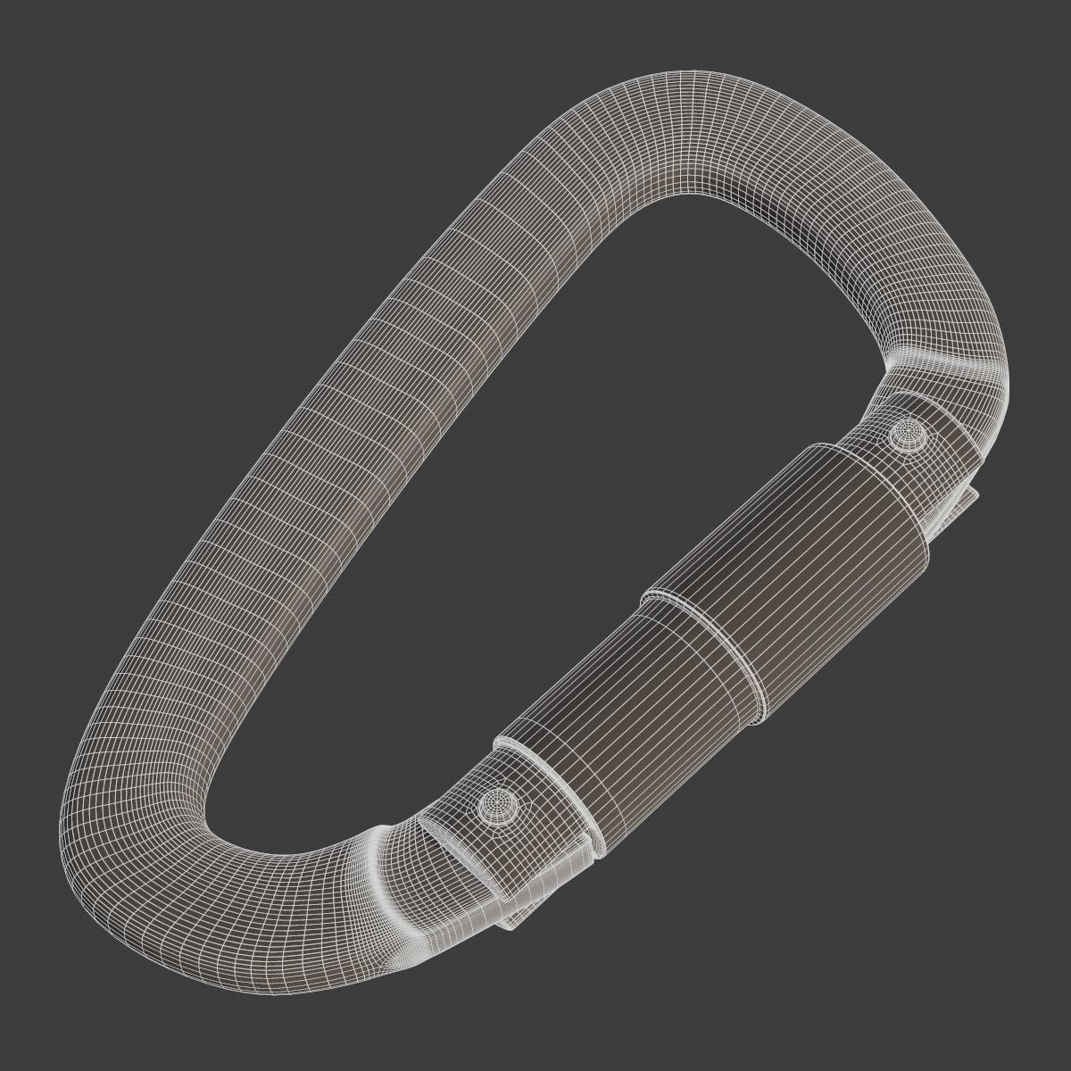 Carabiner for Climbing PBR 3D model_12