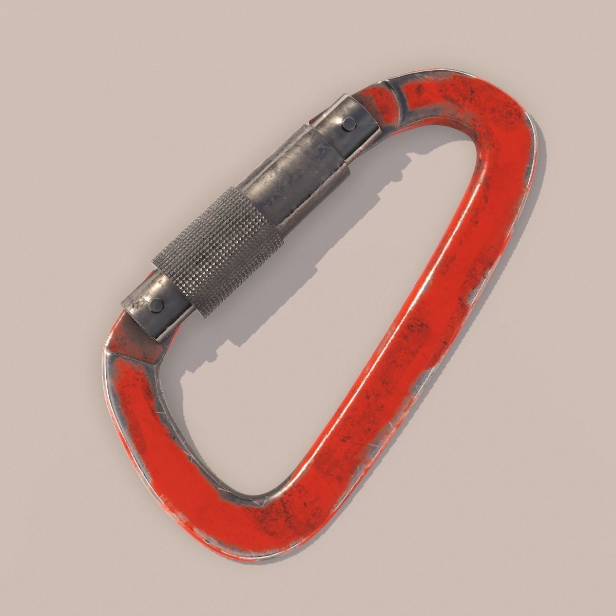 Carabiner for Climbing PBR 3D model_4