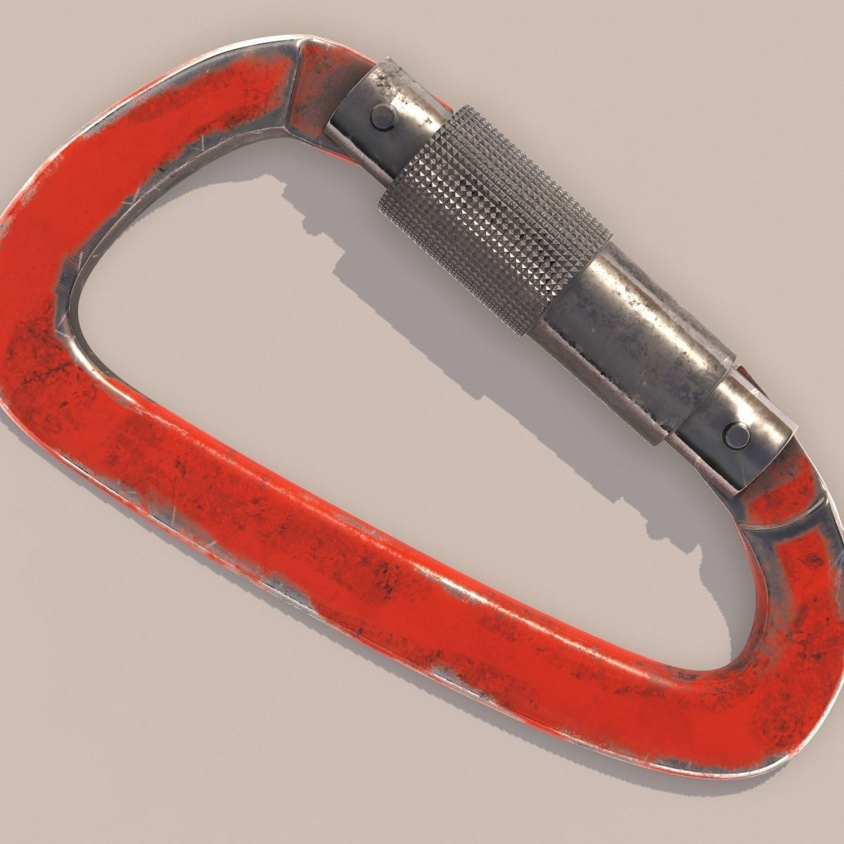 Carabiner for Climbing PBR 3D model_7