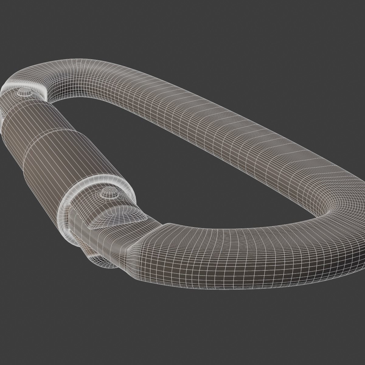 Carabiner for Climbing PBR 3D model_11