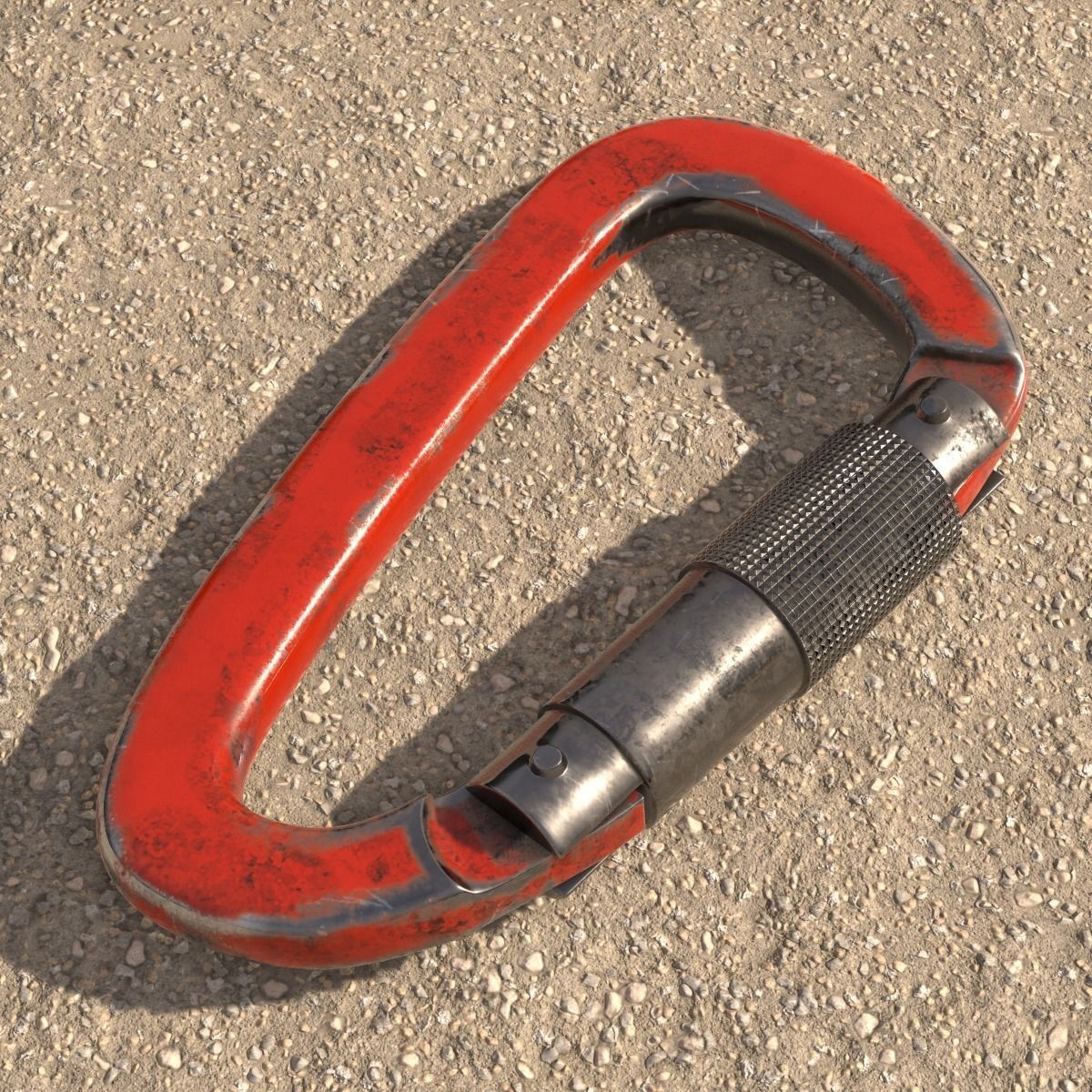 Carabiner for Climbing PBR 3D model_1
