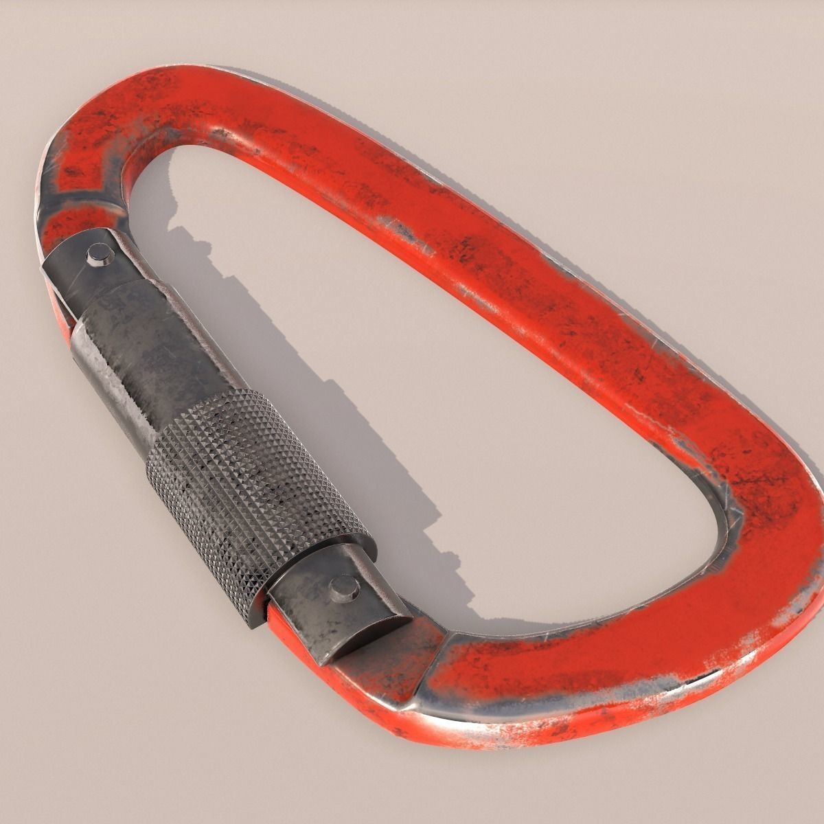 Carabiner for Climbing PBR 3D model_8