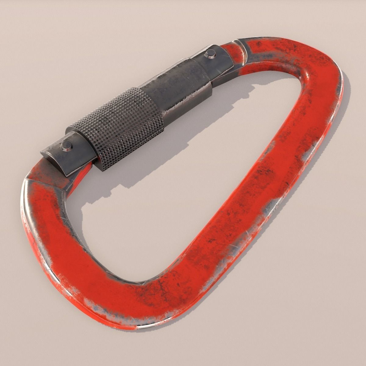 Carabiner for Climbing PBR 3D model_5
