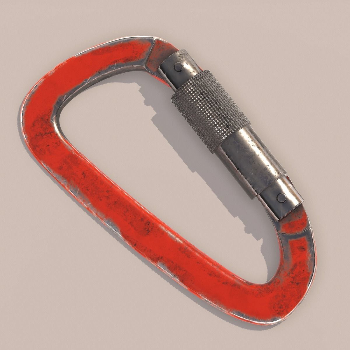 Carabiner for Climbing PBR 3D model_3