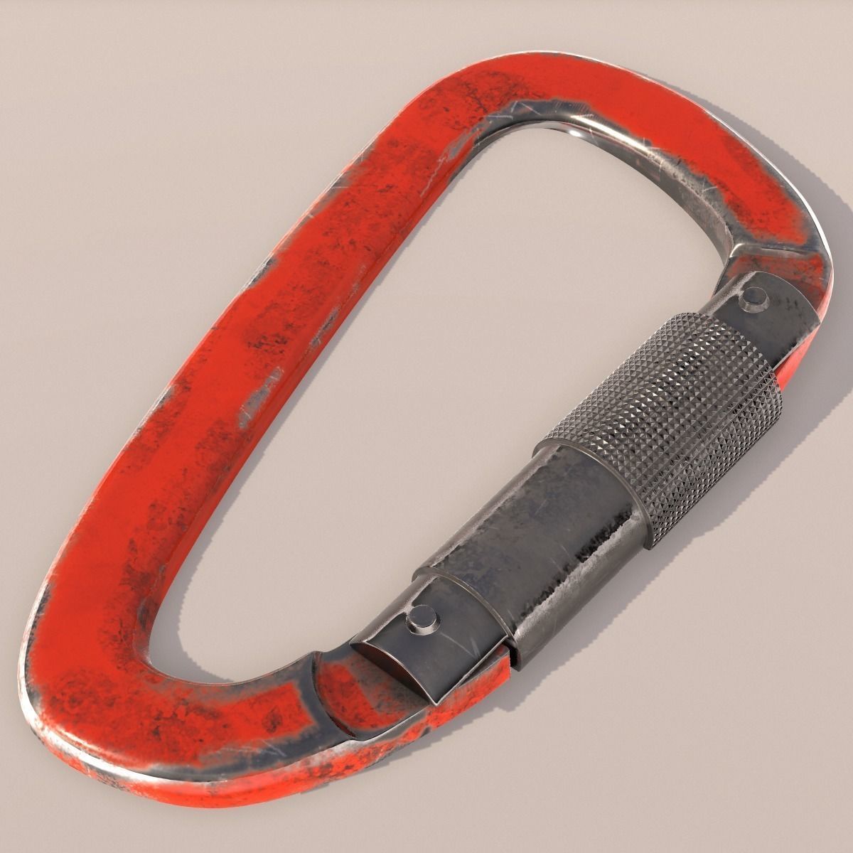 Carabiner for Climbing PBR 3D model_6