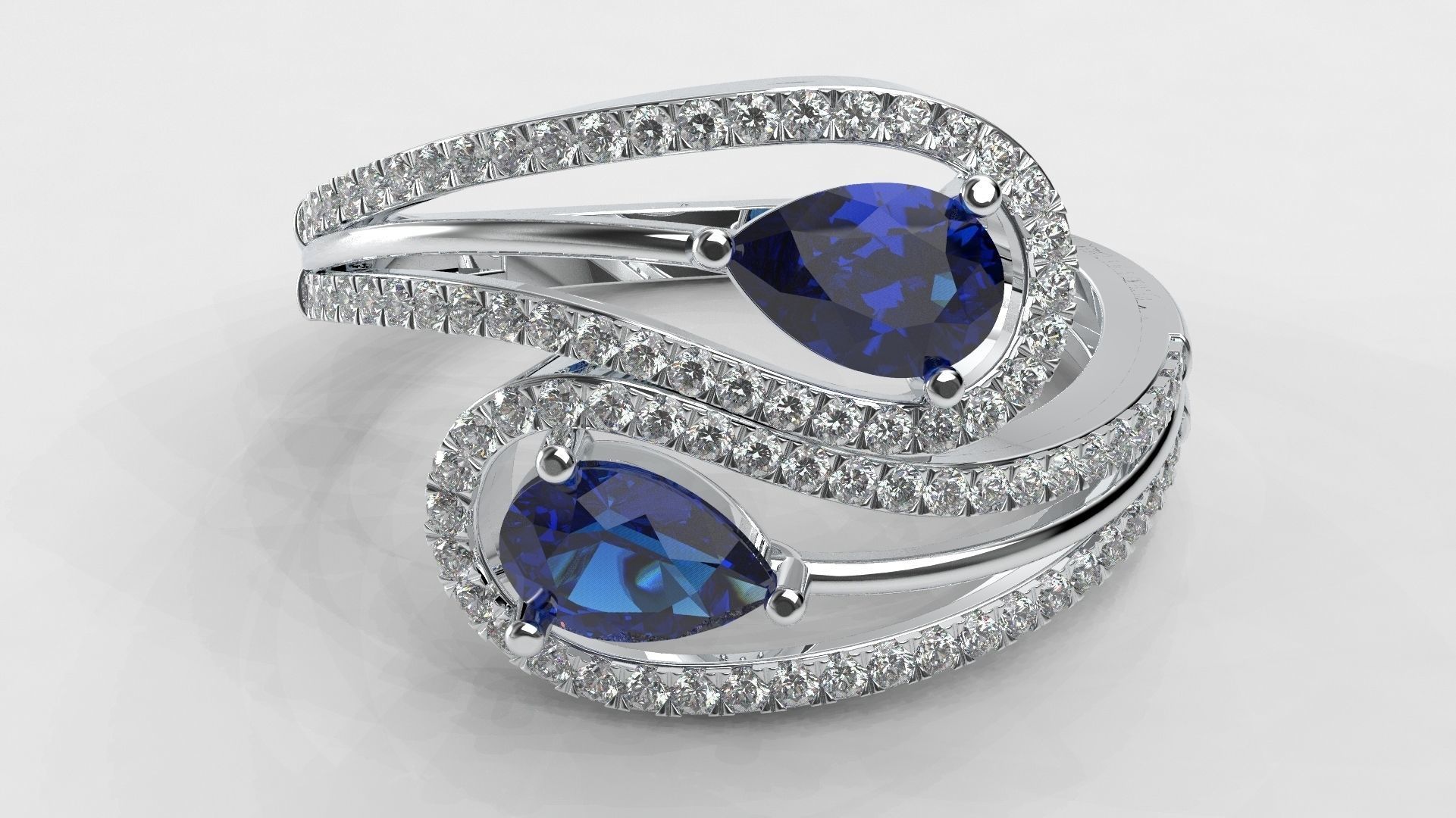 Jewelery Ring  3D print model_2