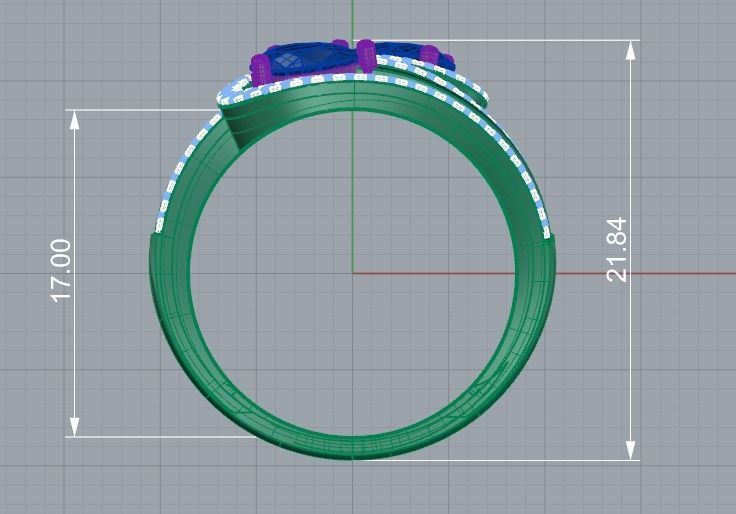 Jewelery Ring  3D print model_3