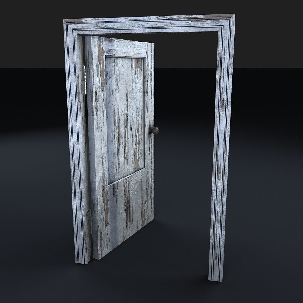 old door 3D model_3