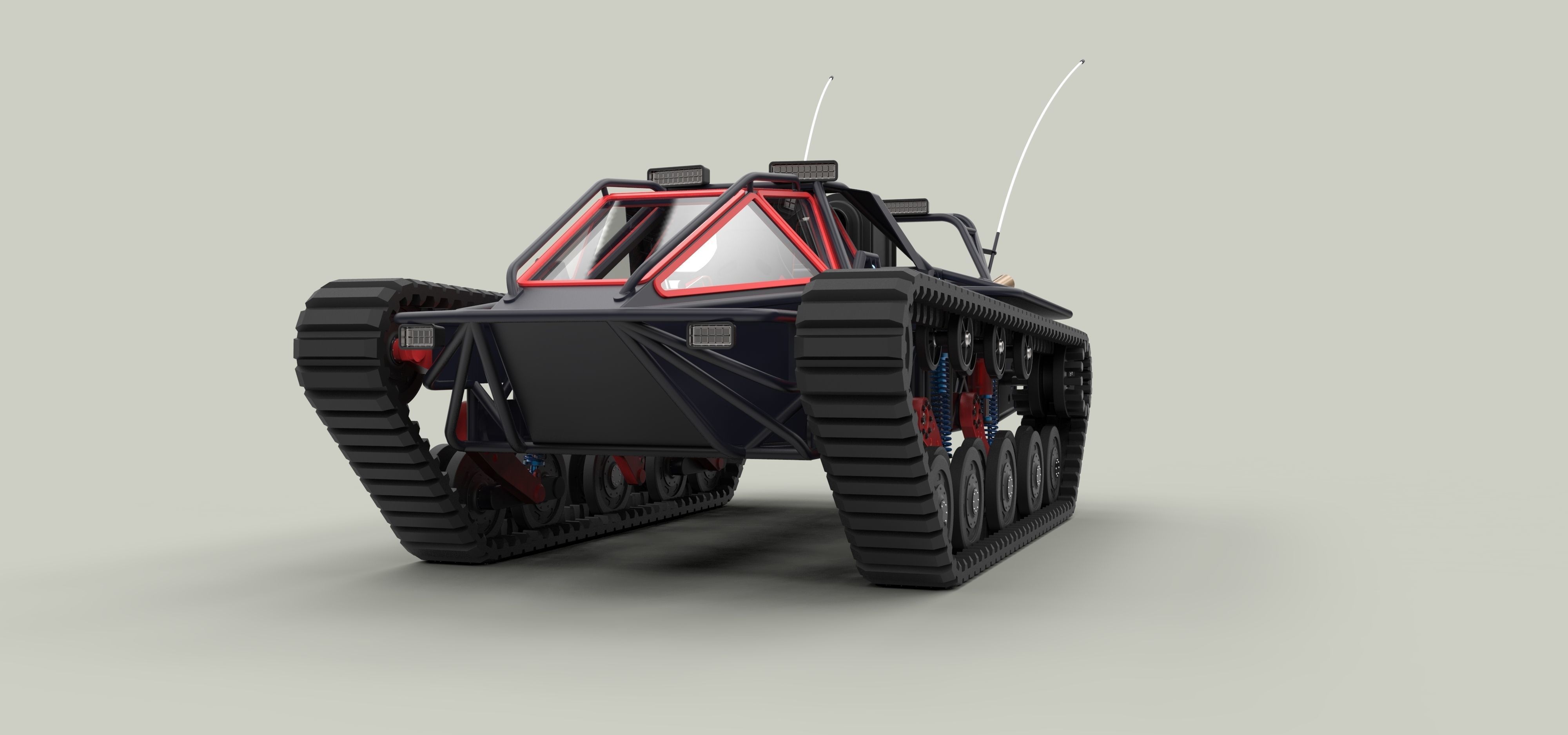 Tracked vehicle 3 3D model_5