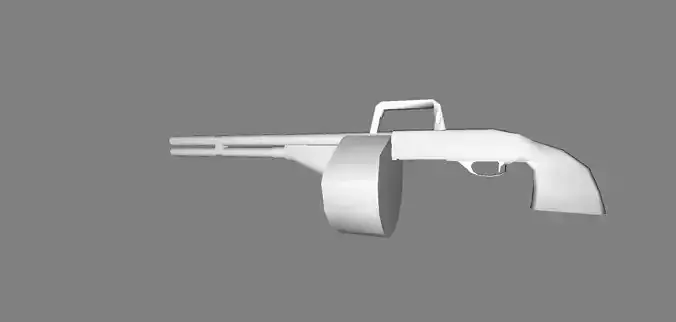 shotgun boomstiock con caricatore tondo e maniglia superiore