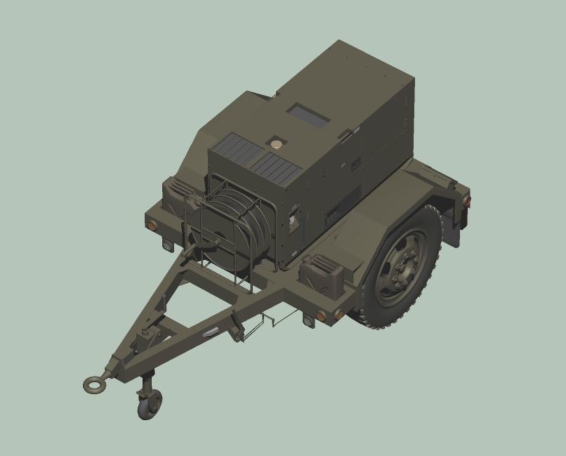 Japan Ground Self-Defense Force Power Supply Vehicles 3D model_2