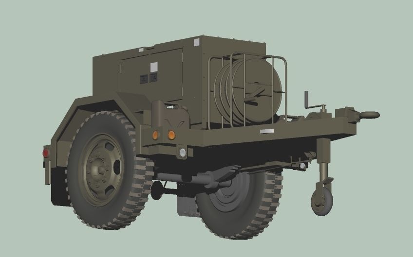 Japan Ground Self-Defense Force Power Supply Vehicles 3D model_4