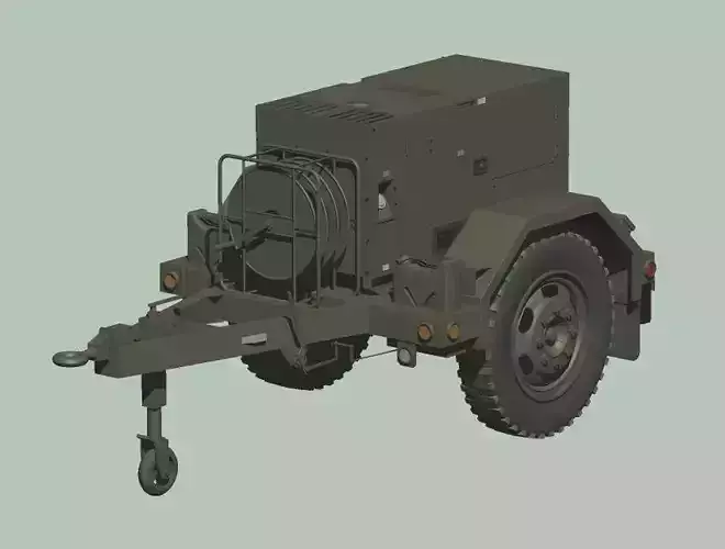 Japan Ground Self-Defense Force Power Supply Vehicles 3D model