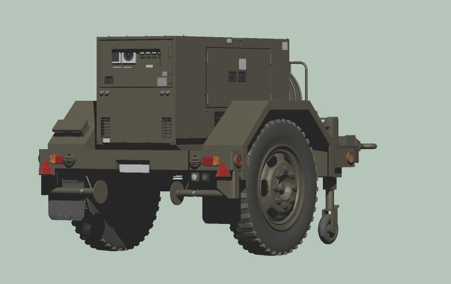 Japan Ground Self-Defense Force Power Supply Vehicles 3D model_5