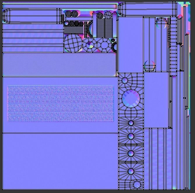 Radio model vintage Low-poly 3D model_13