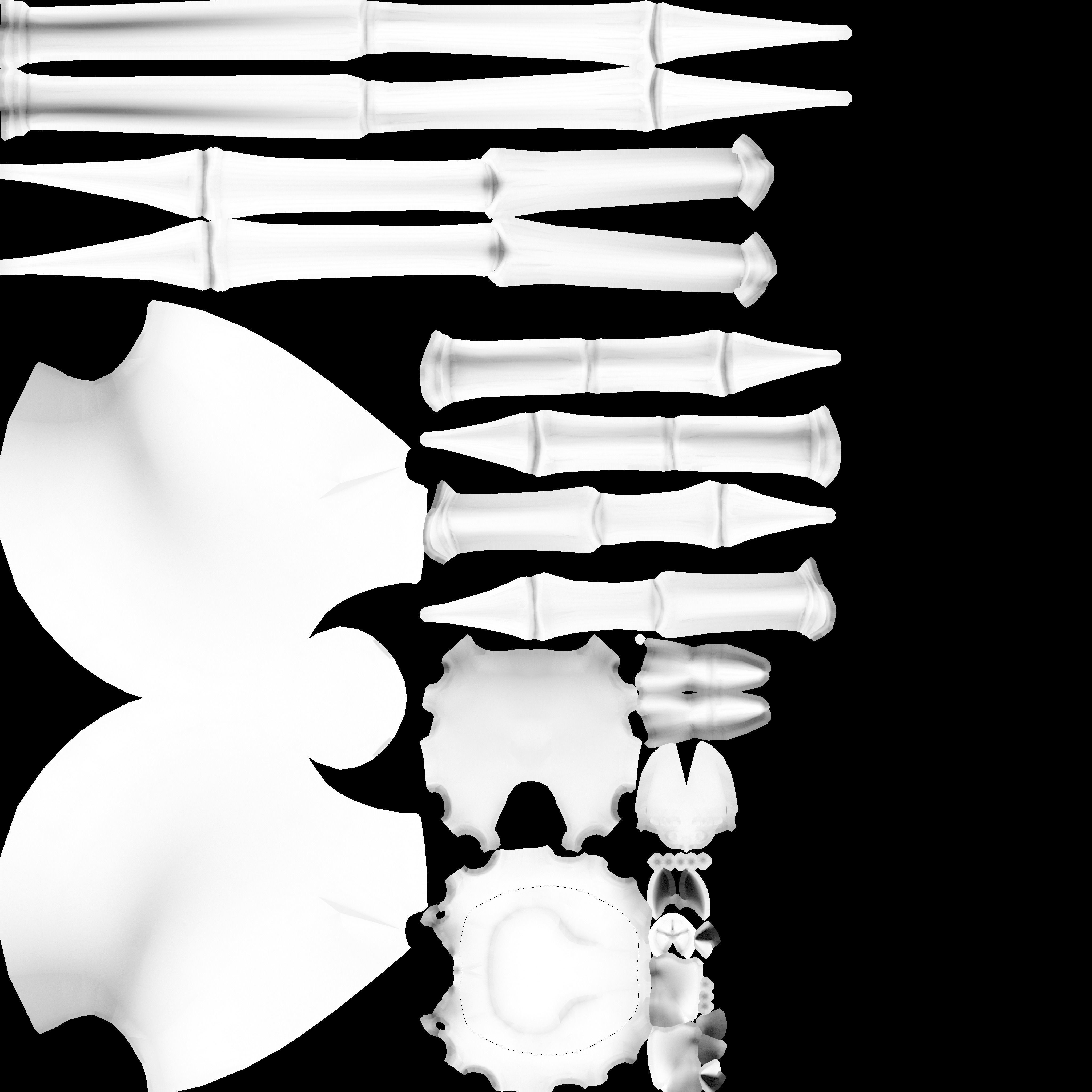 Black Widow Rigged and Walk Animation Low-poly 3D model_13