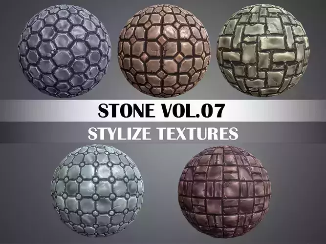 Stylized Stone Vol 07  - Hand Painted Texture
