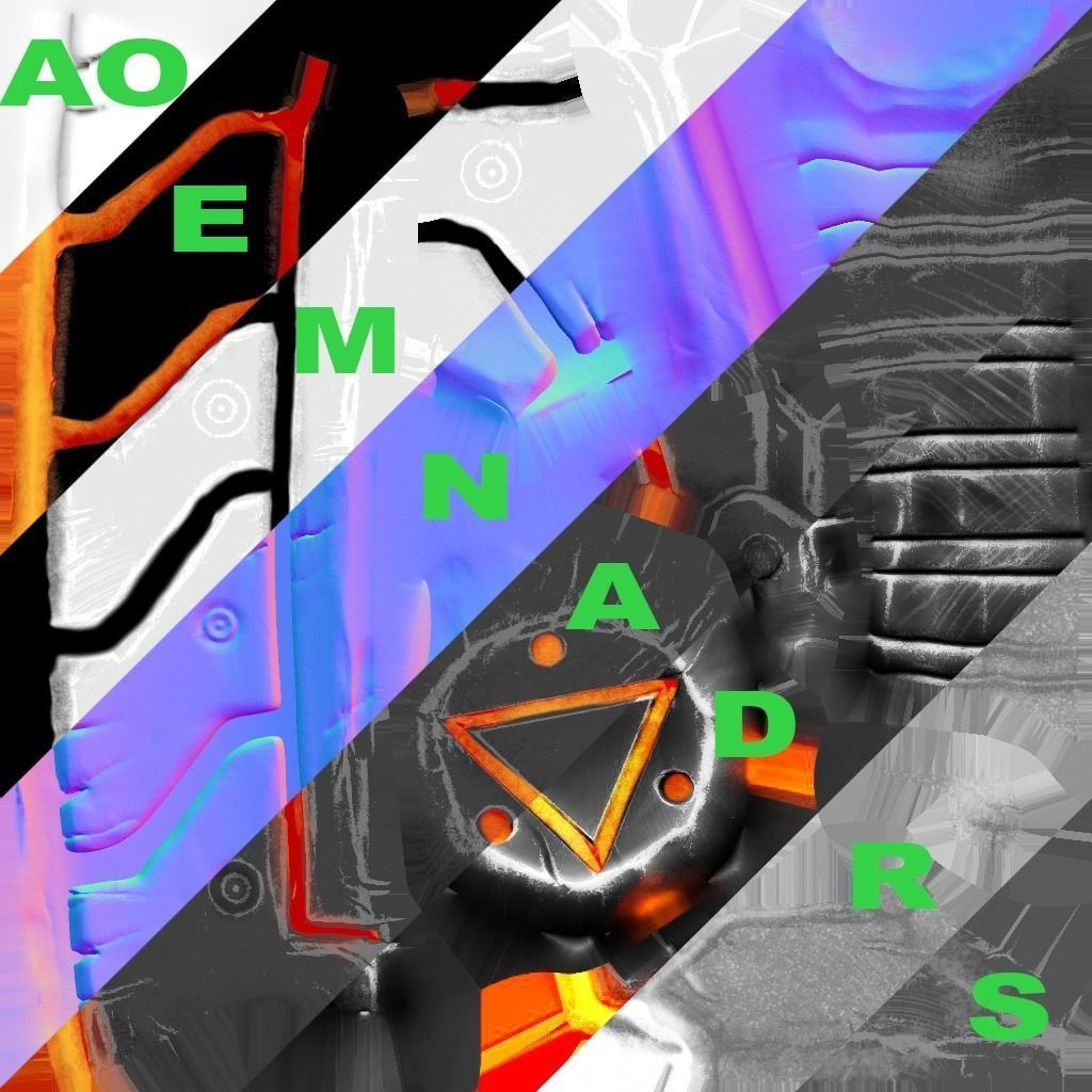 Demons Sword Low-poly 3D model_8