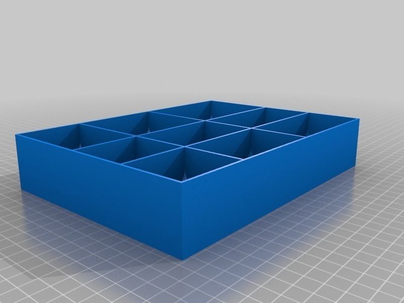 Generic Tray Creator Script with rounded bin floors Free 3D print model_5
