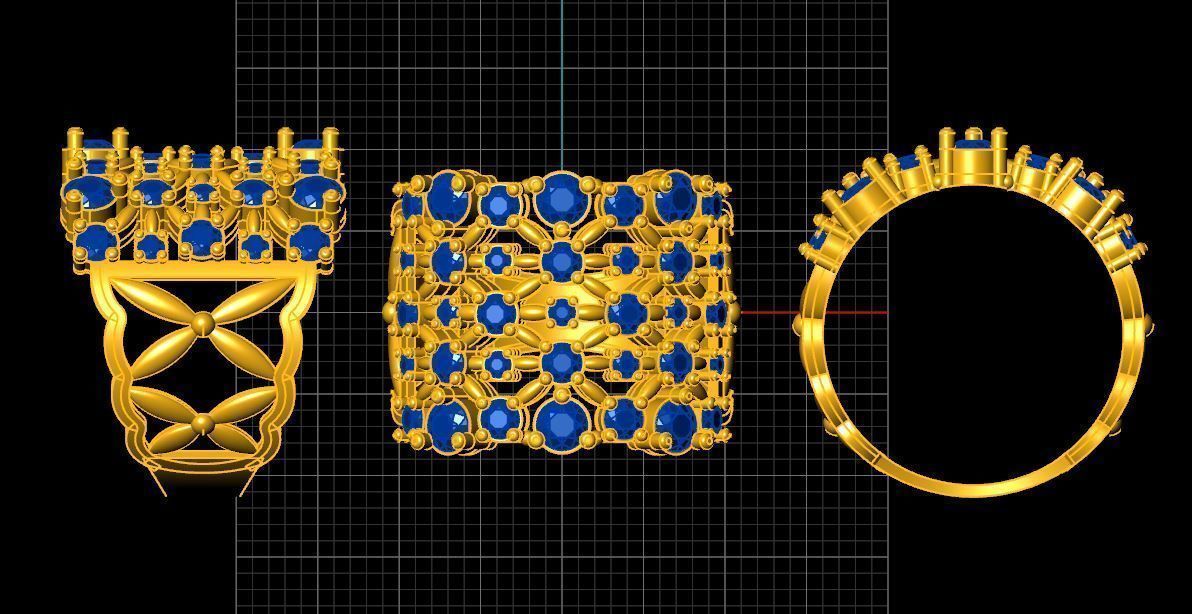 jewelry ring fashion 3D print model_1