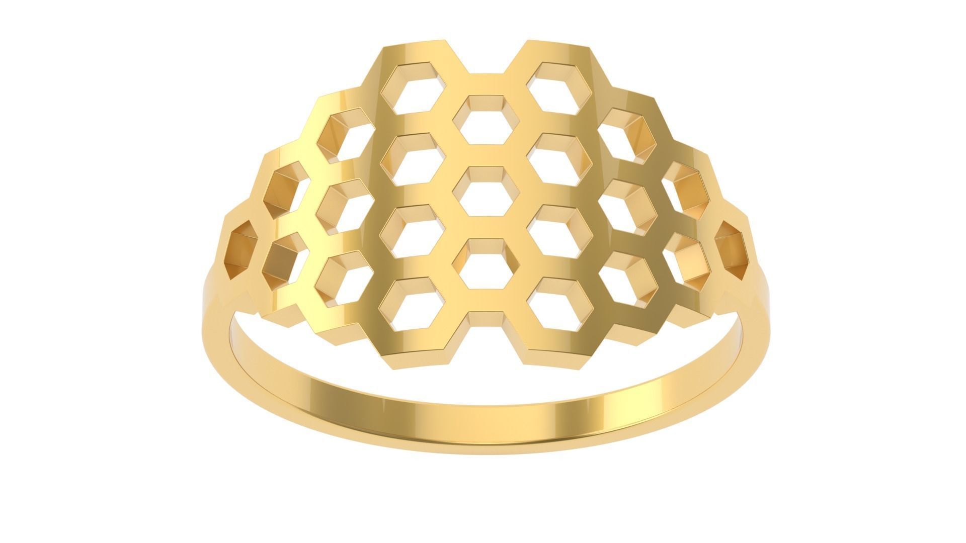 Bee Ring 15 SIZES  3D print model_20