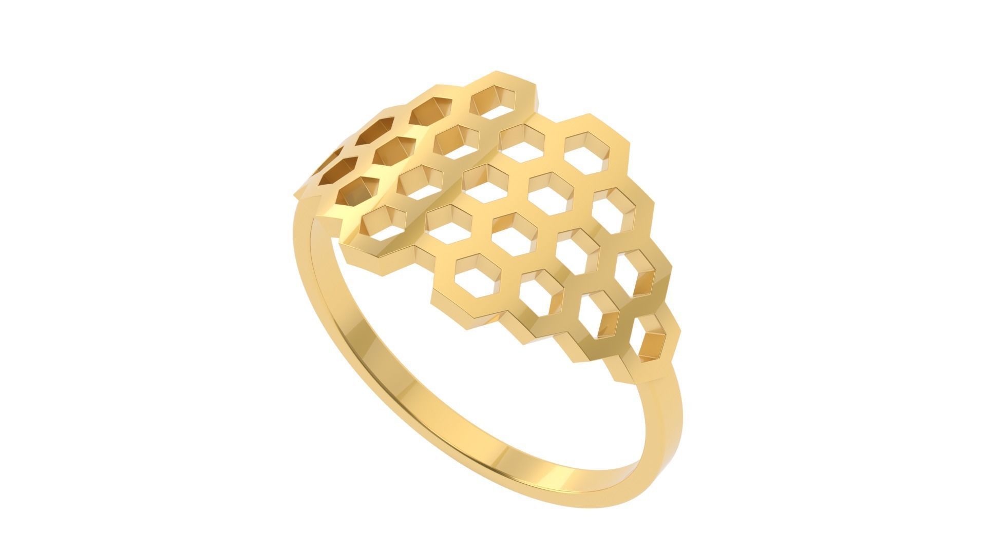 Bee Ring 15 SIZES  3D print model_18