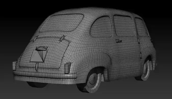 Fiat 600 Multipla scale 1-160