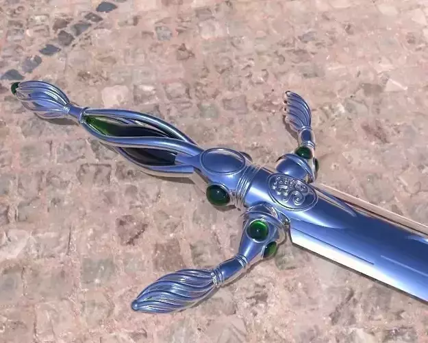 Vorpal Sword replica from alice in wonderland 3D print model