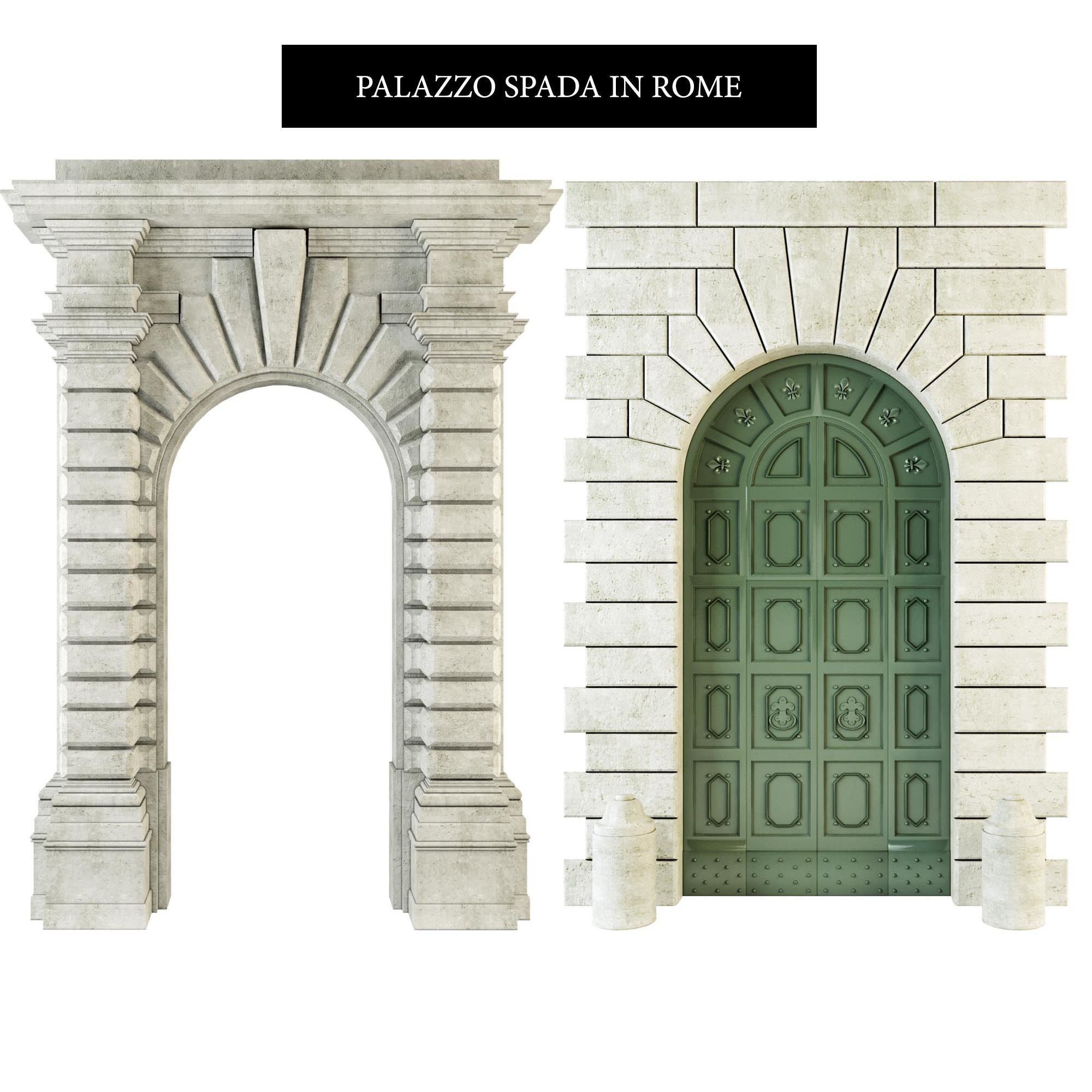 Palazzo Spada in Rome 3D model_1