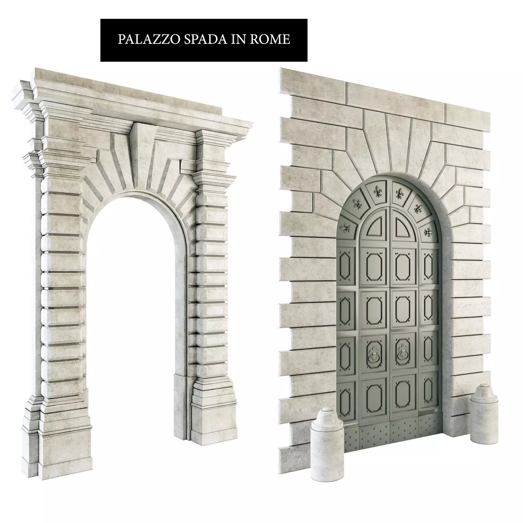 Palazzo Spada in Rome 3D model_0