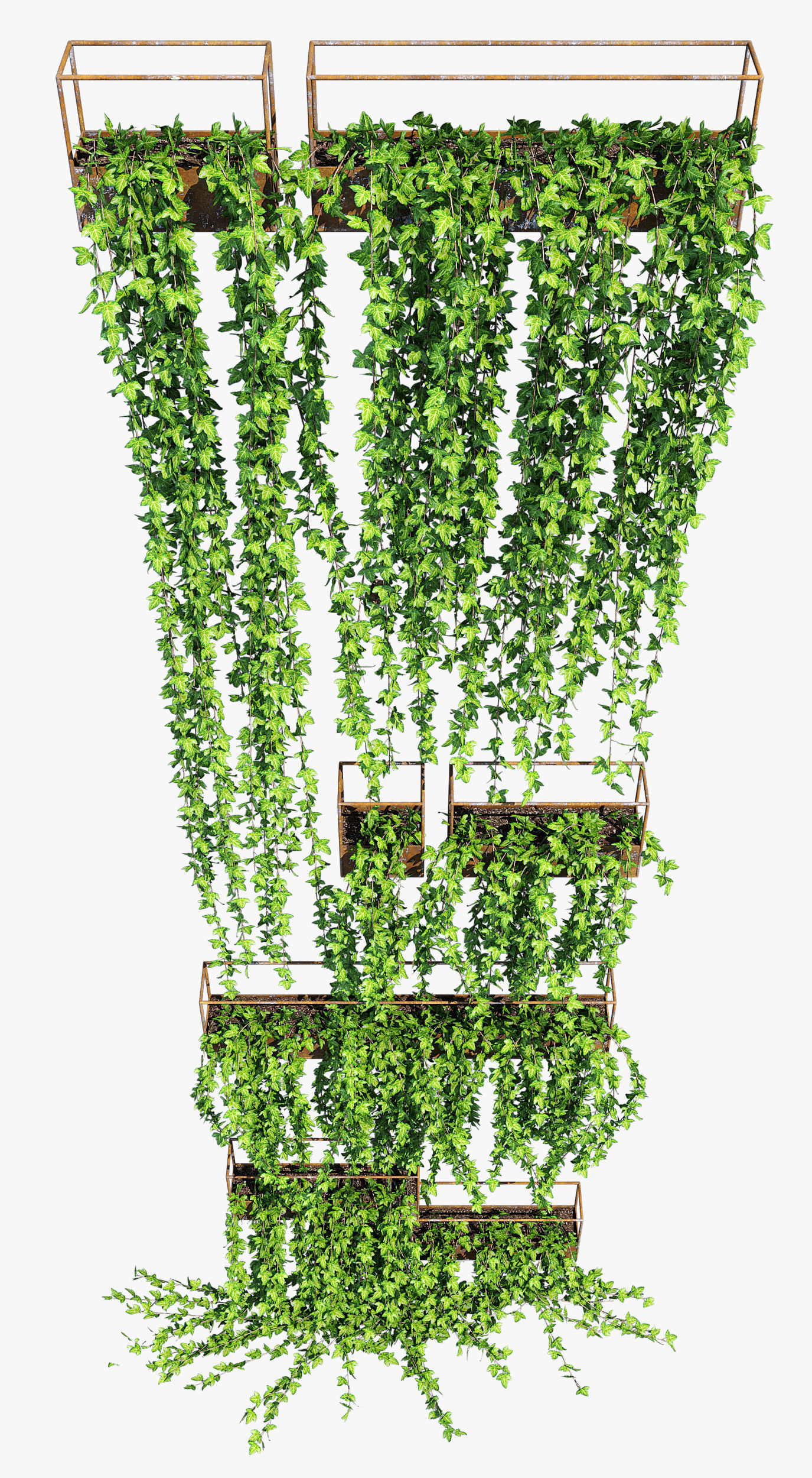 Planter box ivy 2 3D model_2