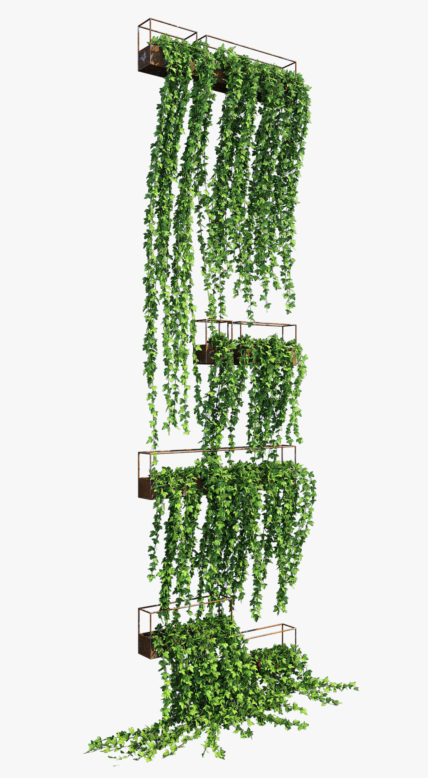 Planter box ivy 2 3D model_3