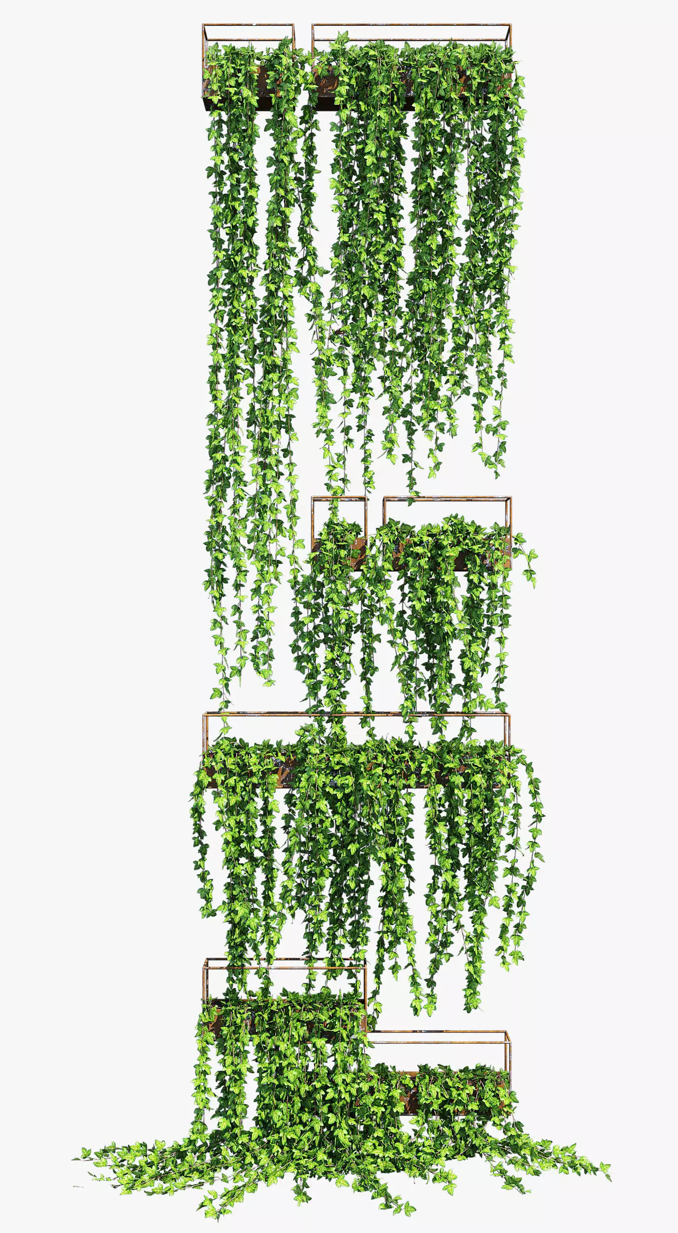 Planter box ivy 2 3D model_0