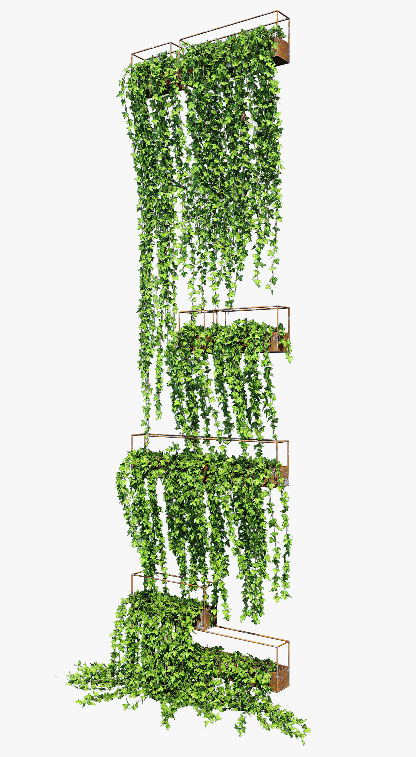 Planter box ivy 2 3D model_1