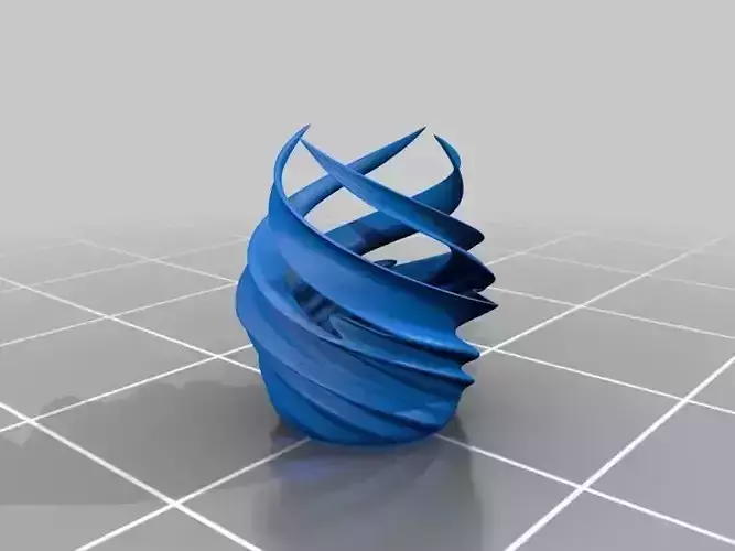 Vortex Vase with flat bottom
