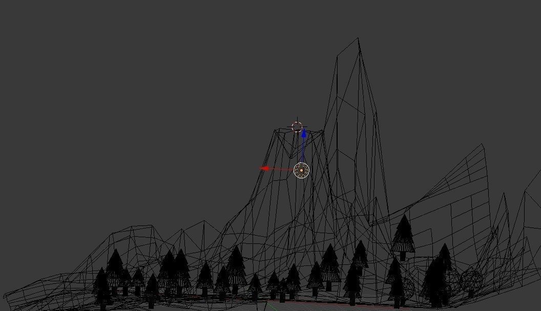 Natural landscape Low-poly 3D model_7