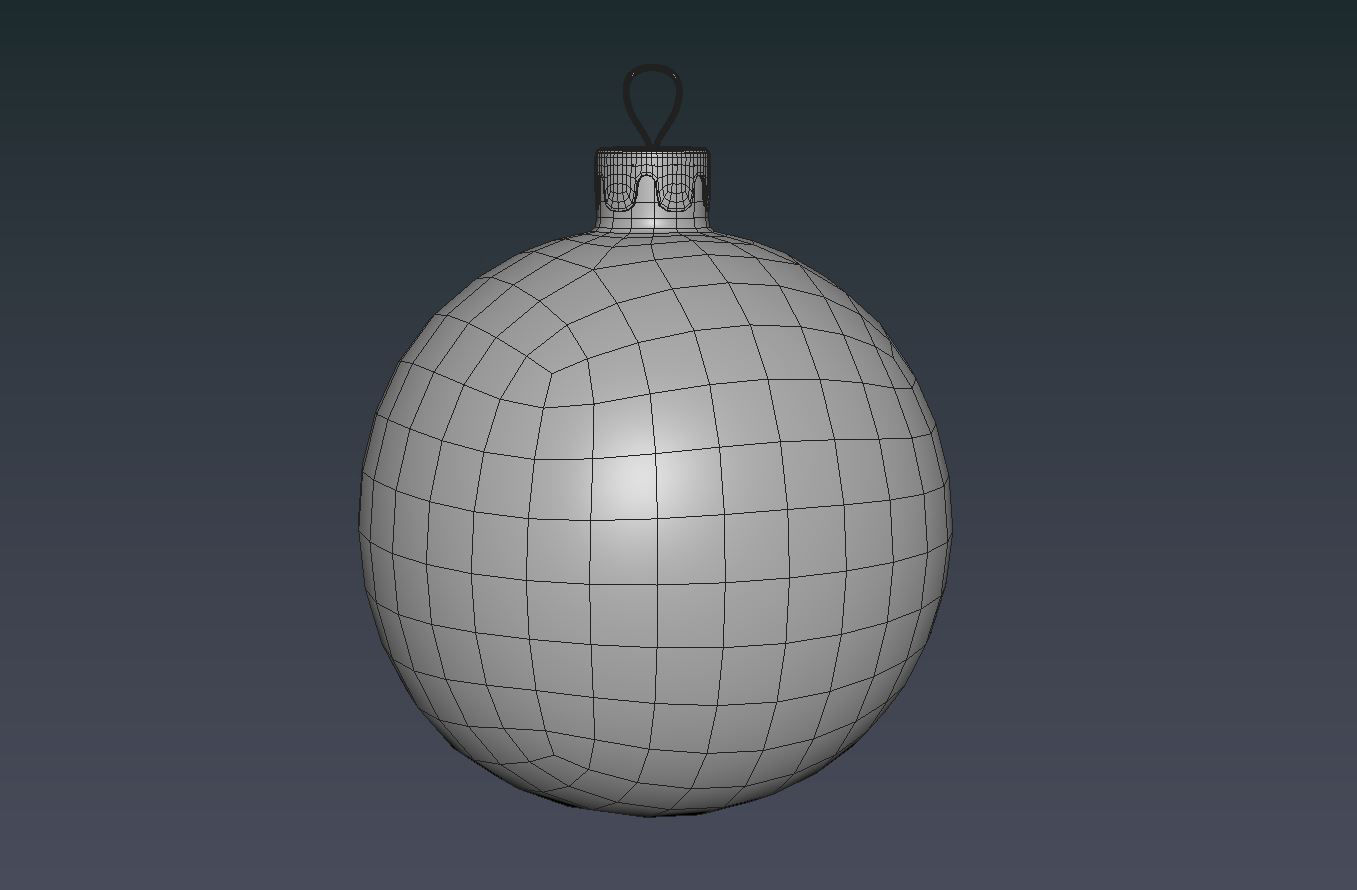 Red Christmas Balls 3D model_15