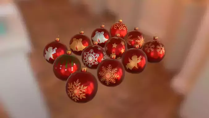 Red Christmas Balls
