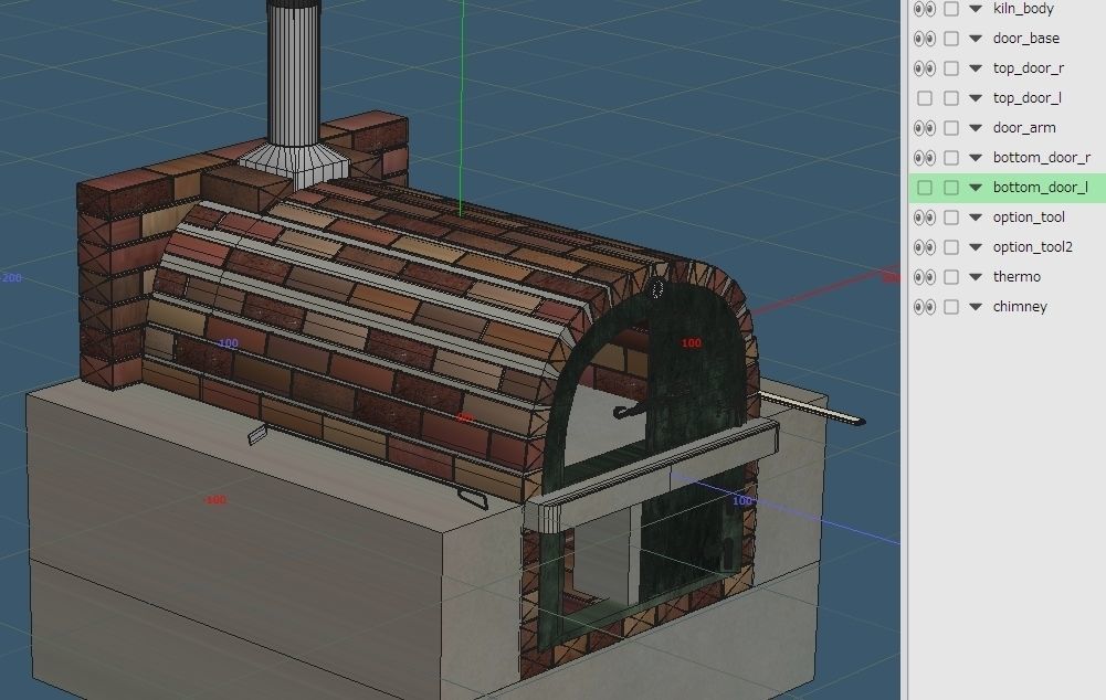 Homemade pizza-kiln 3D model_9