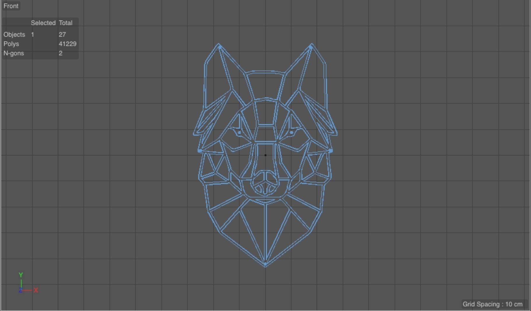 LineAnimals - Wall Decor 3D model_6