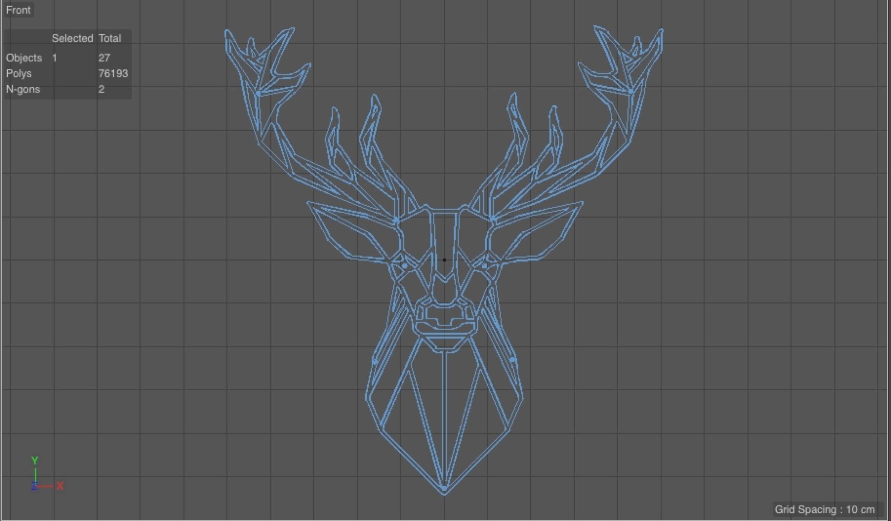 LineAnimals - Wall Decor 3D model_5