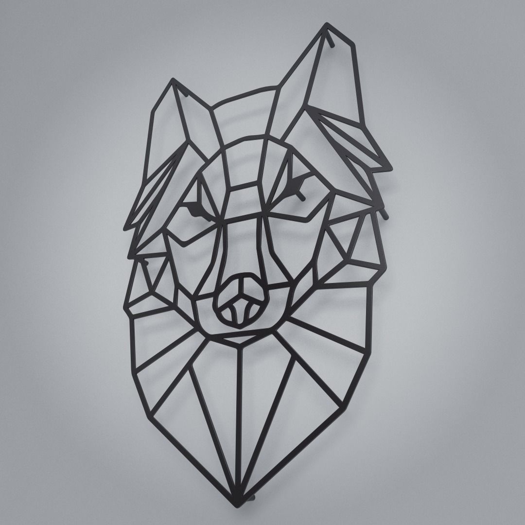 LineAnimals - Wall Decor 3D model_2