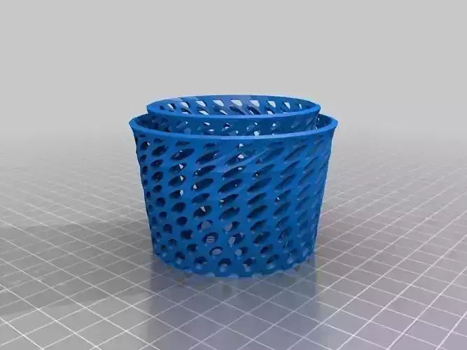 Tealight candle holder remix double-wall