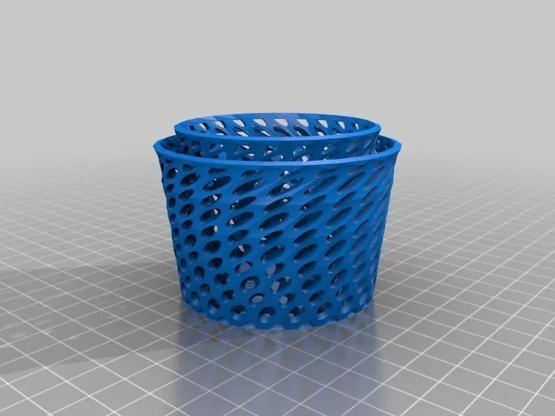 Tealight candle holder remix double-wall Free 3D print model_0