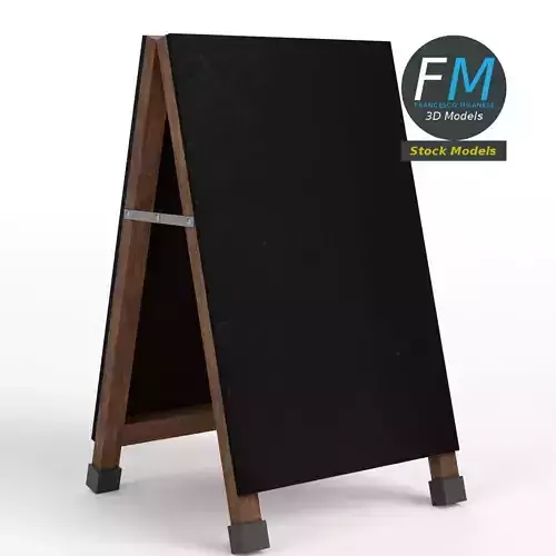 Chalkboard street sign