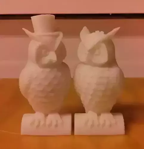 His and Her Owls MakerWare-friendly Free 3D print model