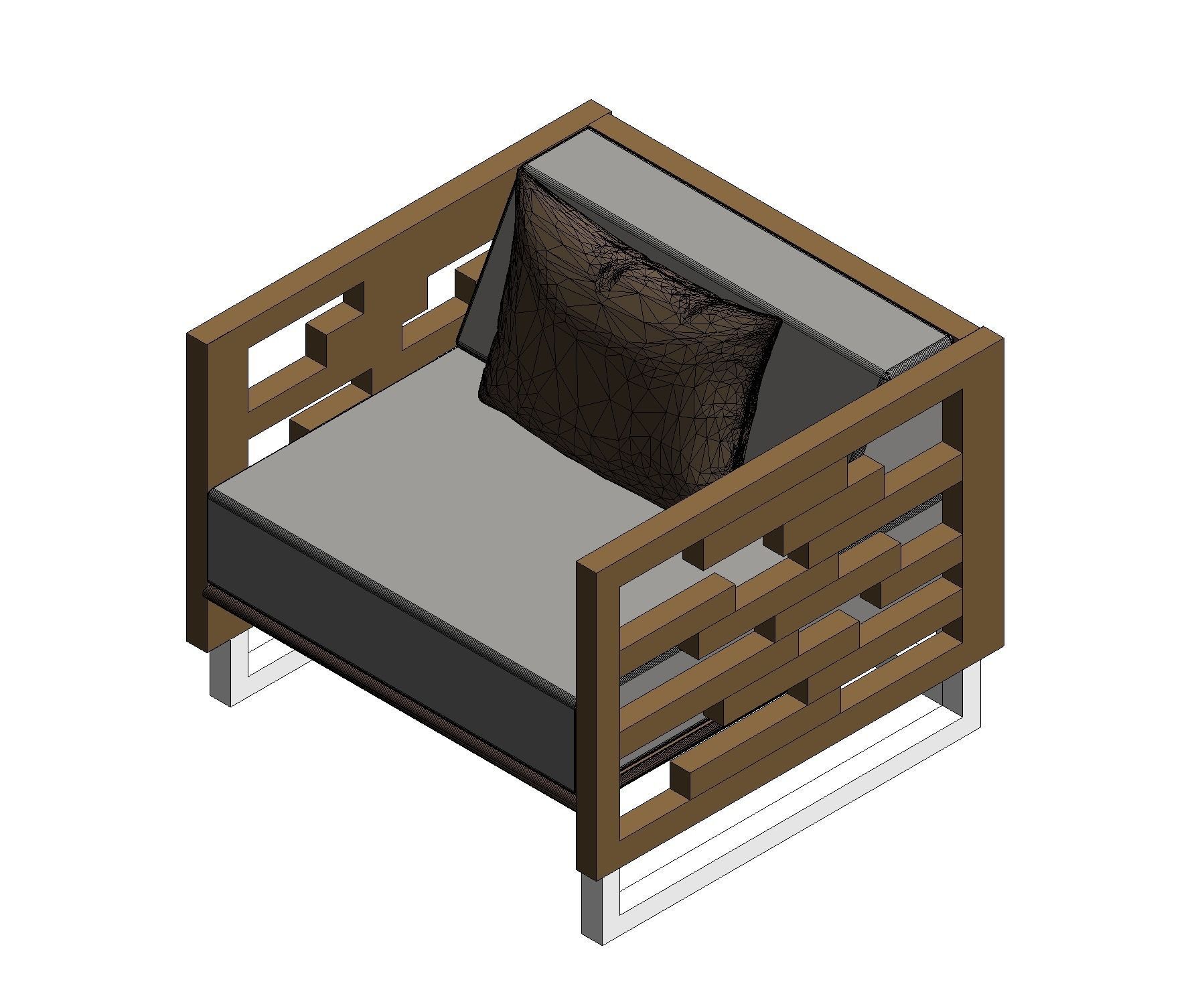 single seat Free 3D model