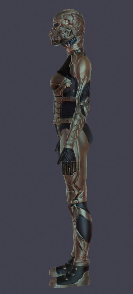 Futuristic Characters - Game Ready Low-poly 3D model_7