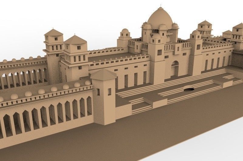 Palace of India - Umaid Bhawan Palace 3D print model_8